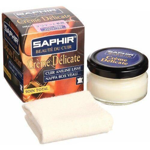 Saphir Beaute Du Cuir Delicate Shoe Cream 50 ml with Polishing Cloth