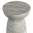 thumbnail image 2 of Table d'Appoint Ronde en Bois de Manguier Massif 13 Pouces de Large, 2 of 3