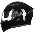 thumbnail image 5 of ILM Motorcycle Dual Visor Flip up Modular Full Face Helmet DOT 6 Colors (M, Gloss Black), 5 of 6