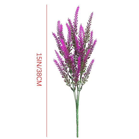 Flores artificiales de plástico para exteriores,follaje artificial realista,flores decorativas de imitación para el hogar,jardín,oficina,interiores y exteriores,botánica de imitación para