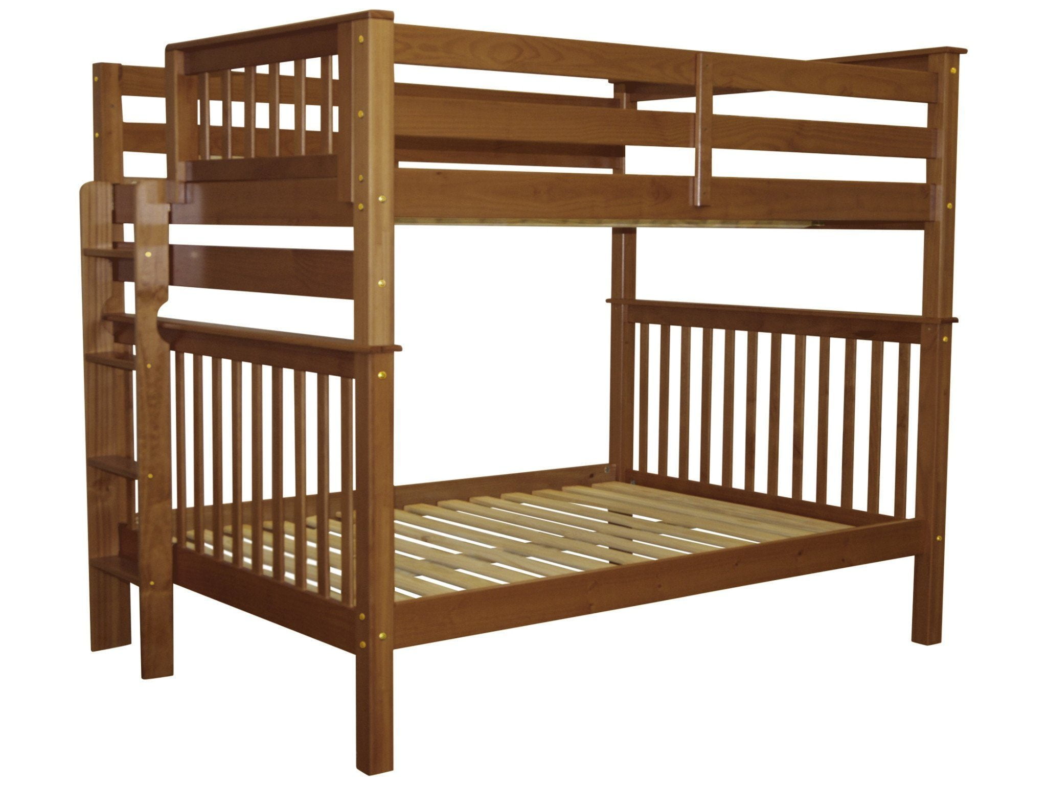 Bedz King Bunk Beds Full Over Mission Style With End Ladder Bedz King Bunk Beds Full Over Mission Style With End Ladder Cappuccino Com