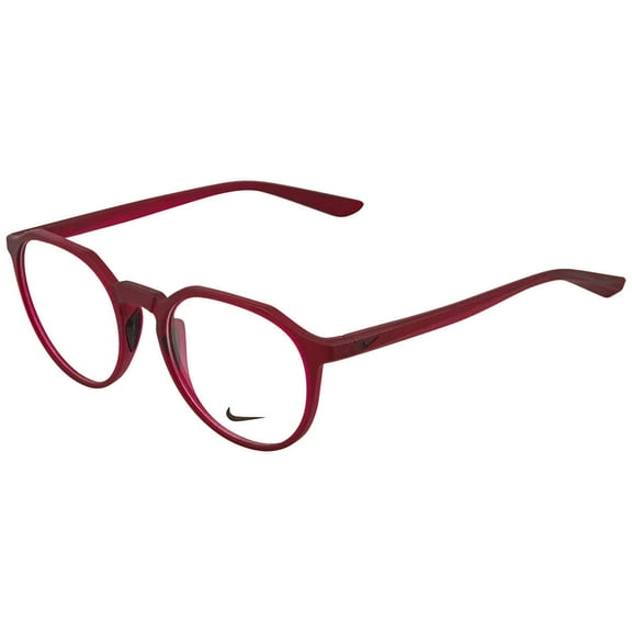 Nike 7035-600 Matte Noble Red Black Round Unisex Injected Eyeglasses