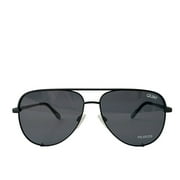 Quay High Key Micro Polarized Sunglasses Black Smoke Aviators