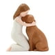 thumbnail image 3 of Figura de humano y perro, colección de figuras de escritorio, adorno de relación, estatua de perro de resina para sala de estar, fiesta, armario,, 3 of 8