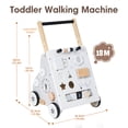 thumbnail image 2 of Jolie Vallee Wooden Baby Walker,Push Walker with Activity Center,Push Wlakers for Babies 12 M+,Adjustable Speed and Height Walkers for Boys/Girls, 2 of 10