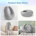thumbnail image 4 of Eurhowing Arm Rest Pillow for Gaming & Reading, Ergonomic U-Shaped Lap Pillow, Memory Foam Arm Support Pillow for Bed & Sofa, Gray, 4 of 9