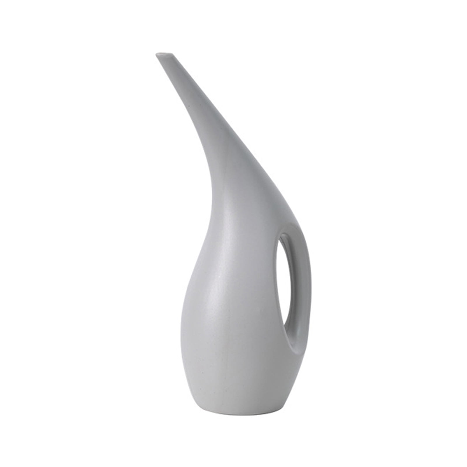 harmtty 1.5L Watering Can Long Spout Wide Application Plastic Decorative Creative Plant Bottle Gardening Accessories,Light Grey