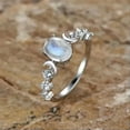 thumbnail image 2 of EOEMY 925 Silver,Gold Plated Women Oval Rings Cute Moonstone Jewelry Size 5-12-Rose Gold+White-8, 2 of 5