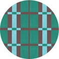 thumbnail image 1 of Ahgly Company Machine Washable Indoor Square Transitional Dark Turquoise Green Area Rugs, 3' Square, 1 of 7
