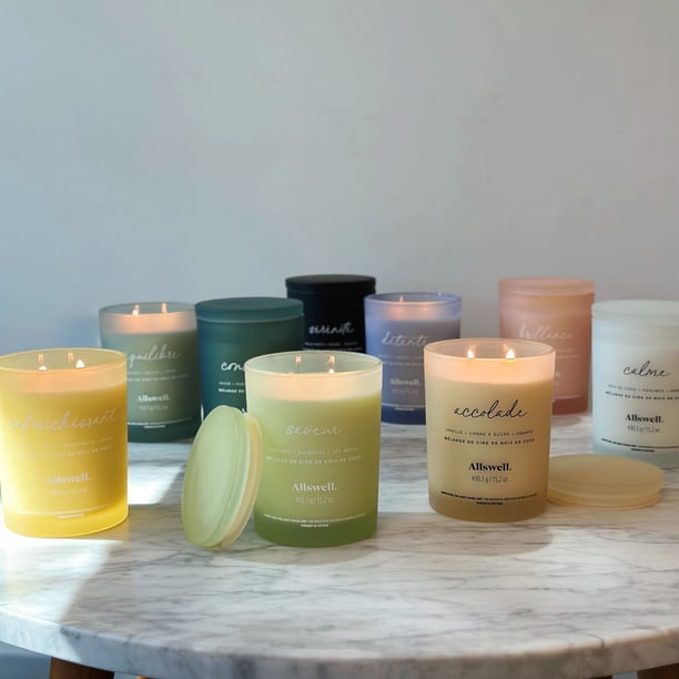 Allswell Scented 15 oz. Coconut Wax Spa Candle, Embrace (Vanilla +