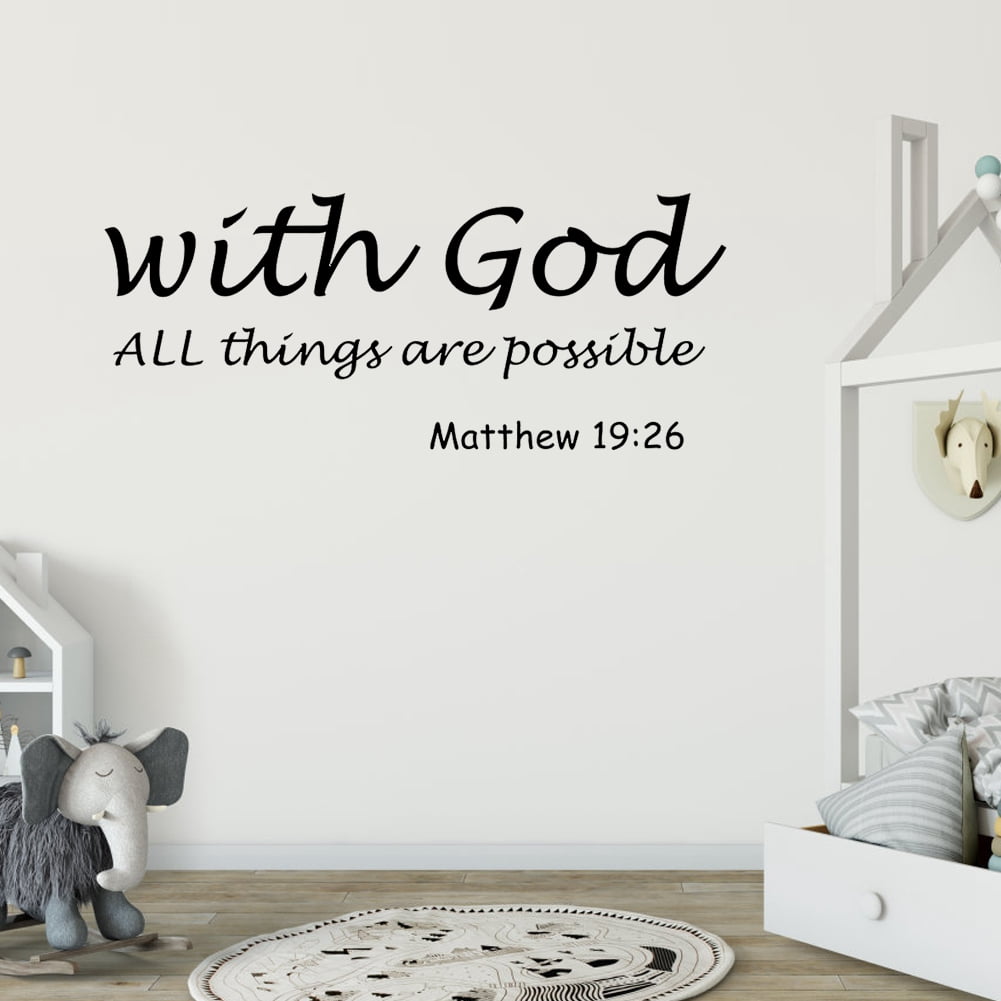 Proverbs 3:6 Bible Verse Vinyl Wall Stickers Decals Scripture Quote Word Decor 