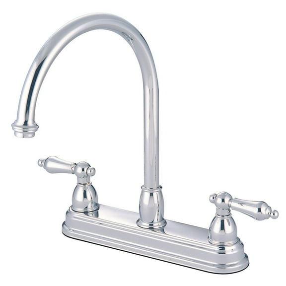 Touchless Kitchen Faucet - Centerset Faucet, Brushed Nickel & Chrome Finish