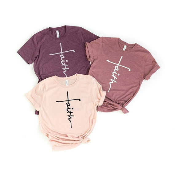 Faith Shirt, Faith Cross Shirt, Christian Gift, Faith Gift, Christian Shirts, Love and Grace Shirt, Faith Cross, Vertical Cross, Jesus
