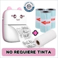 thumbnail image 2 of Impresora térmica Bluetooth portátil + 3 rollos, 2 of 8