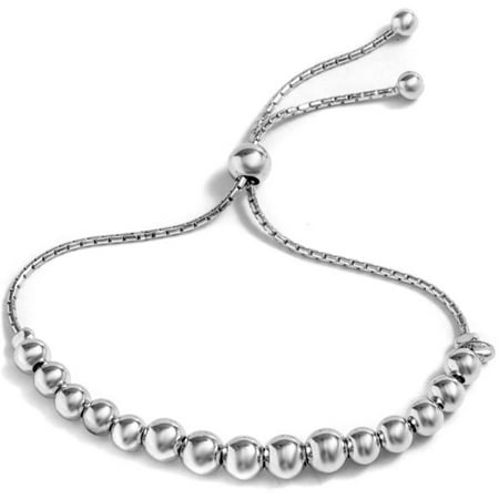 PORI Jewelers Sterling Silver Graduated Ball Adjustable Bracelet