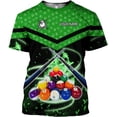 thumbnail image 3 of Mostprints Personalized Name Billiard Shirts 3D, Billiards Shirt 8 Ball Billiard Shirt Custom Men's Pool Men Women\u2026 (Blue, S), 3 of 9