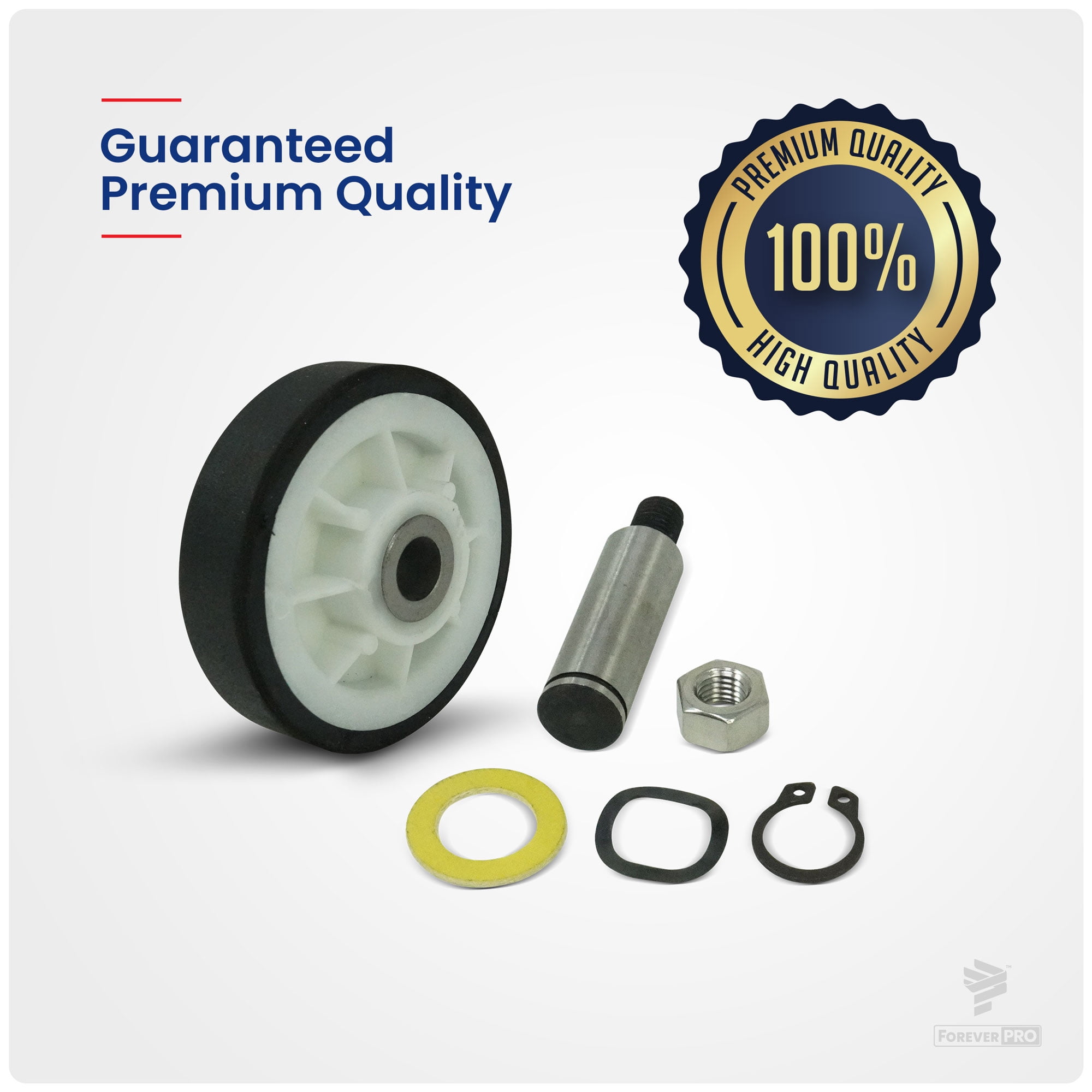 ForeverPRO 12001541 Drum Support Roller for Whirlpool Dryer 12001541VP 303373 W10116741 Y303373