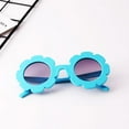 thumbnail image 3 of Lunettes de Soleil Rondes pour Bébé Lunettes Souples Lunettes Bleues, 3 of 8
