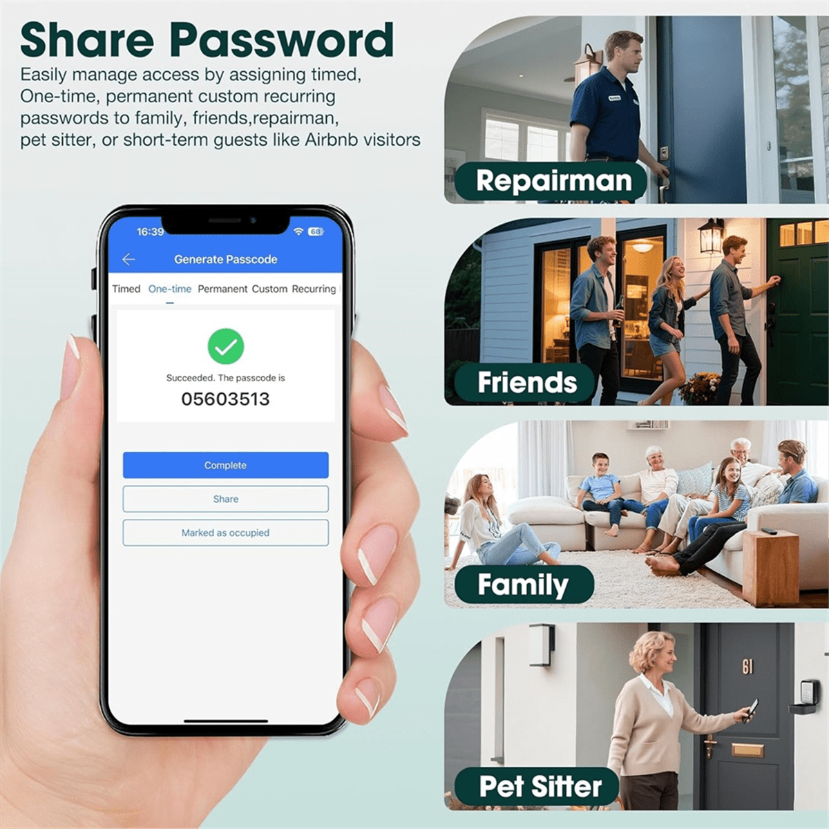 Smart Key Lock Box Electronic Bluetooth Lock Box with APP Control and PIN Code Type,for -Real Estate Agent Office,1 * lock box for keys with code