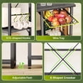 thumbnail image 2 of Amadwell 39.4" Large Bakers Rack, 6-Tier Microwave Stand with Power Outlets, Kitchen Shelf with Wire Basket, 2 of 8