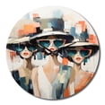 thumbnail image 2 of Designart "Stylish Hats Collection IV" Fashion Oversized Wall Clock, 2 of 5