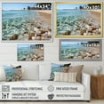 thumbnail image 4 of Designart "Beach Along Seven Miles I" Nautical & Beach Floater Framed Wall Art Living Room, 4 of 7