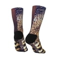 thumbnail image 5 of Uemuo Happy New Year Pattern Women's Crew Socks, Soft Durable Breathable Moisture-Wicking with Odor Control Cotton socks, 5 of 9