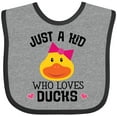 thumbnail image 3 of Inktastic Duck Lover Cute Girls Girls Baby Bib, 3 of 4