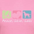 thumbnail image 3 of CafePress - Peace, Love, Labs Women's Dark T Shirt - Women's Traditional Fit Dark T-Shirt, 3 of 4
