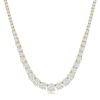 Cate & Chloe Whitney 18k Yellow Gold Plated Pendant Necklace with Simulated Diamond Crystals for Women