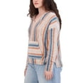 thumbnail image 6 of Lucky Brand Women's Size Large (12-14) Baja Sweater Hoodie, Multi Stripe, 6 of 7