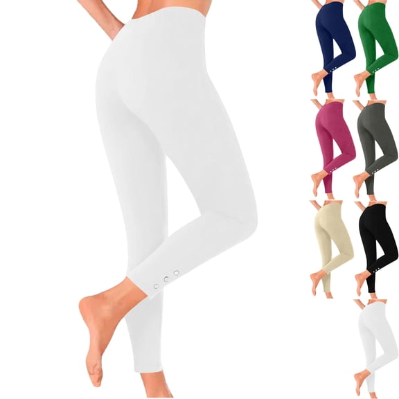 Women's High Waisted Leggings Creamy Soft Fitness Yoga Pants High Waisted Leggings Seamless Fitness Pants for Work & Leisure