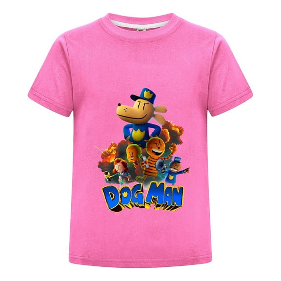 Dog Man & Friends 3D Animated Style Kids Boys Girls T-Shirt – Colorful Comic Tee Top for Everyday Fun