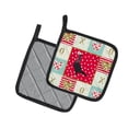 thumbnail image 2 of Carolines Treasures CK5372PTHD English Carrier Pigeon Love Pair of Pot Holders, 7.5HX7.5W, multicolor, 2 of 4