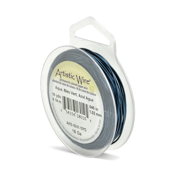 Spools 10 yd., aqua, 18 gauge (pack of 3)