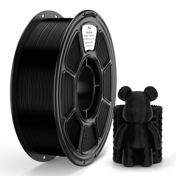PLA 3D Printer Filament, for Most FDM 3D Printers, Black