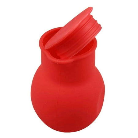 

Silicone Chocolate Melting Pot Melt Butter Heat Milk Sauce Microwave Baking Pot (Red)