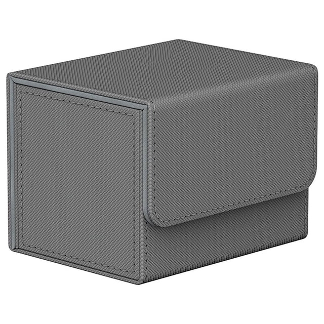 Trading Card Storage Box with Lid Holder Large Capacity Organizer Gaming Cases Container Carrying Organization for Adults Gray