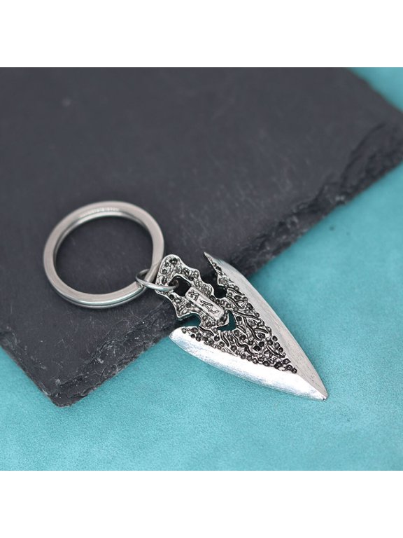 Neo-Gothic Indian Dagger Pendant Key Chain For Boy Men Charm Sword Arrow Keychain Jewelry Christmas Halloween Keyring Gift