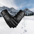 thumbnail image 3 of Guantes térmicos de invierno para hombre, guantes gruesos a prueba para exteriores con pantalla táctil para , montar, esquiar, Soledad Guantes cálidos de invierno, 3 of 10