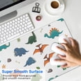 thumbnail image 4 of Long Mouse Pads for Desk,White Dinosaurs Fossils Plants Pattern Desk Mats on Top Of Desks, Desk Mouse Pad Extra Large with 3mm Non-Slip Base and Stitched Edge for Gaming,Office,Work,Home 31.5"x11.8", 4 of 6