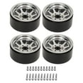 thumbnail image 2 of Zinc Alloy RC Wheel Rim Set, High Abrasion Resistant,  Reduction, for Axial SCX10, SCX10 II, SCX10 III, Redcat GEN8, 2 of 7