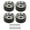 Silver, variant on Nieyigj 4PCS RC Wheel Rim Set Zinc Alloy Steel Universal 1.9 Inch / 4.8 cm 10 Rims RC Crawler Car Wheel Hub for Axial SCX10 II III Titanium