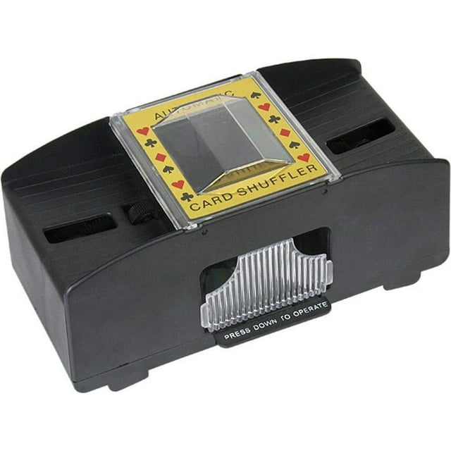 Electric Automatic Card Shuffler Wooden Poker Playing Cards Mixer