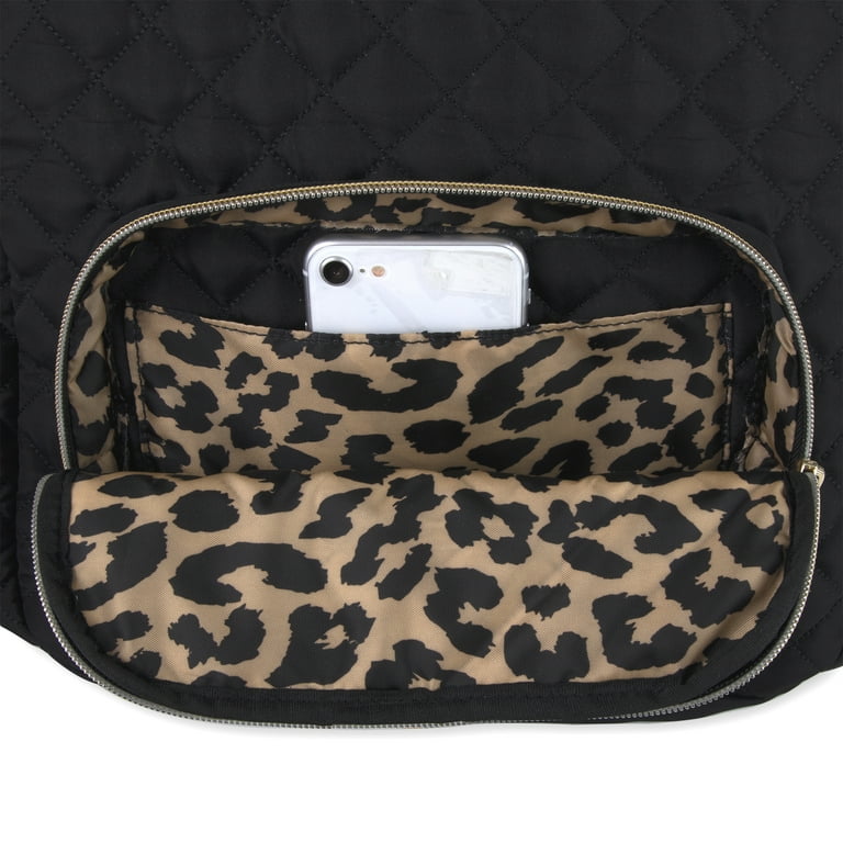 Quilted Mommy Bag - Leopard