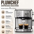 thumbnail image 4 of 20 Bar Professional Espresso Machine with Milk Frother, Single & Double Shot, ESE Pod Compatible, Visual Display of Pressure, Removable Water Tank for Cappuccino, Latte, & Machiato for Home Barista, 4 of 11