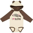thumbnail image 3 of Inktastic I Love Sloths Girls Long Sleeve Baby Bodysuit, 3 of 5