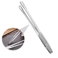 thumbnail image 5 of COMPUKAS 2-Pack Kitchen Food Tongs Heavy Duty Barbecue Tongs for Cooking and Grilling, 5 of 6