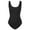 BLACK, variant on Women's Scoop Neck Sleeveless Stretch Cotton Bodysuit Tank Top