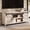 Light Gray, variant on Farmhouse TV Stand for 70 Inch TVs with Sliding Barn Door and Adjustable Shelves Light Gray